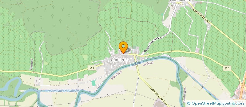 localisation de l'entreprise MADAME YOLANDE HARROIS  CUMIERES