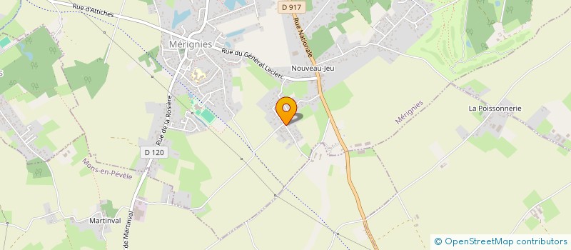 localisation de l'entreprise MADAME YOLANDE HAVET  MERIGNIES