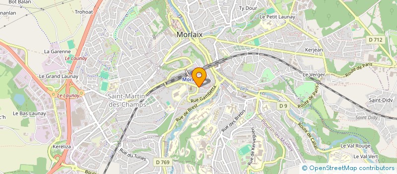 localisation de l'entreprise MADAME YOLANDE HILAIRE à MORLAIX