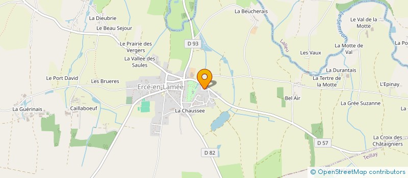 localisation de l'entreprise MADAME YOLANDE HUCHEDE  ERCE-EN-LAMEE