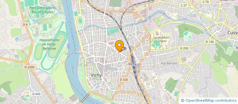localisation de l'entreprise MADAME YOLANDE HUET  VICHY