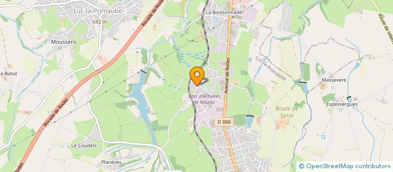 localisation de l'entreprise MADAME YOLANDE IZARD  LUC-LA-PRIMAUBE