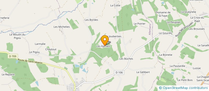 localisation de l'entreprise MADAME YOLANDE JOUON  PETIT-BERSAC