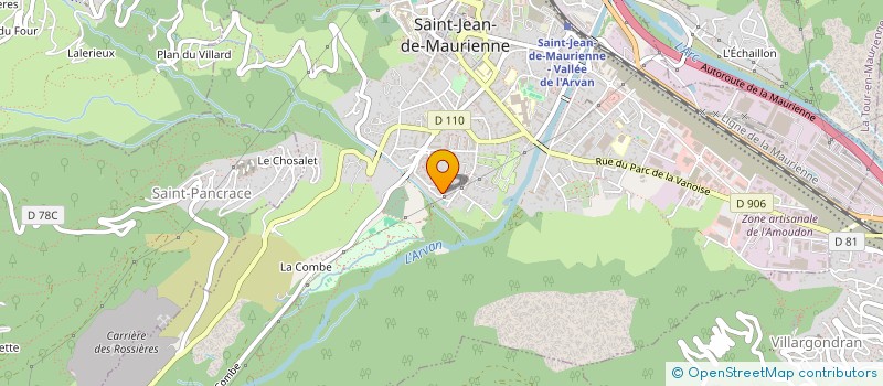 localisation de l'entreprise MADAME YOLANDE JOURDAN  SAINT-JEAN-DE-MAURIENNE