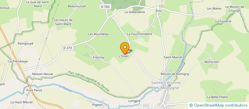 localisation de l'entreprise MADAME YOLANDE JOUSSET à SAINTE-CERONNE-LES-MORTAGNE