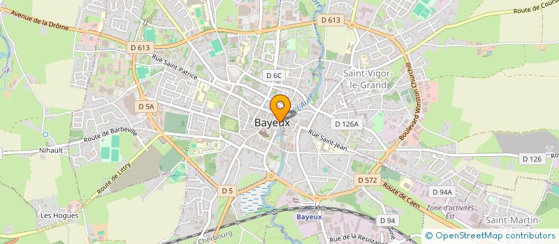 localisation de l'entreprise MADAME YOLANDE JULIEN  BAYEUX