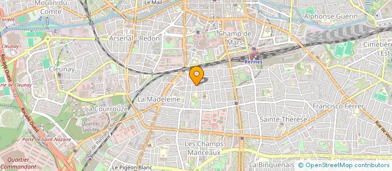 localisation de l'entreprise MADAME YOLANDE JUSTIN à RENNES