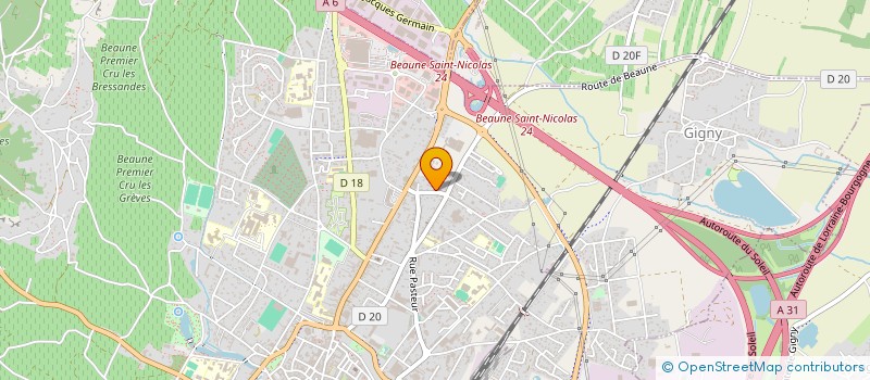 localisation de l'entreprise MADAME YOLANDE KOUZNETSOV à BEAUNE
