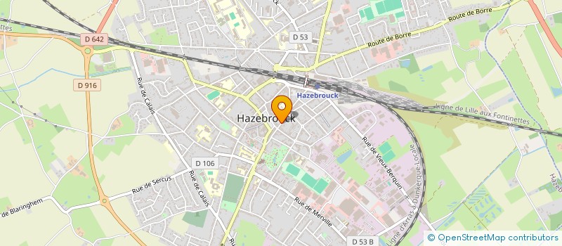 localisation de l'entreprise MADAME YOLANDE KRAJEWSKI à HAZEBROUCK