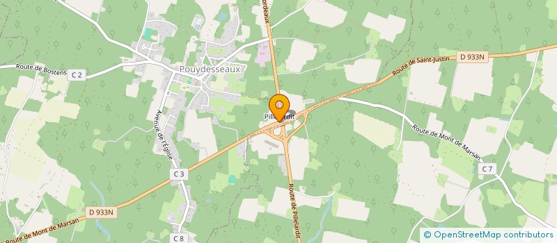 localisation de l'entreprise MADAME YOLANDE LABURTHE  POUYDESSEAUX