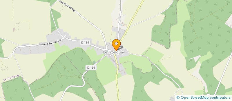 localisation de l'entreprise MADAME YOLANDE LAUGE  LE TRONQUAY