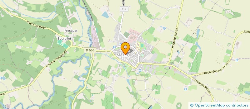 localisation de l'entreprise MADAME YOLANDE LAZARTIGUES  MEZIN