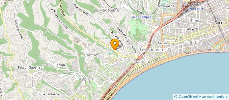 localisation de l'entreprise MADAME YOLANDE LAZIC à NICE