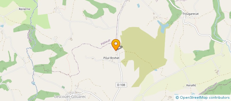 localisation de l'entreprise MADAME YOLANDE LE BOURHIS à LESCOUET-GOUAREC