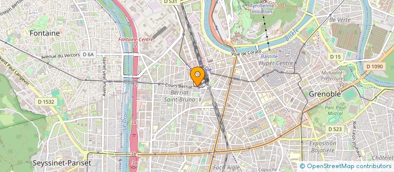localisation de l'entreprise MADAME YOLANDE LE BOZEC  GRENOBLE