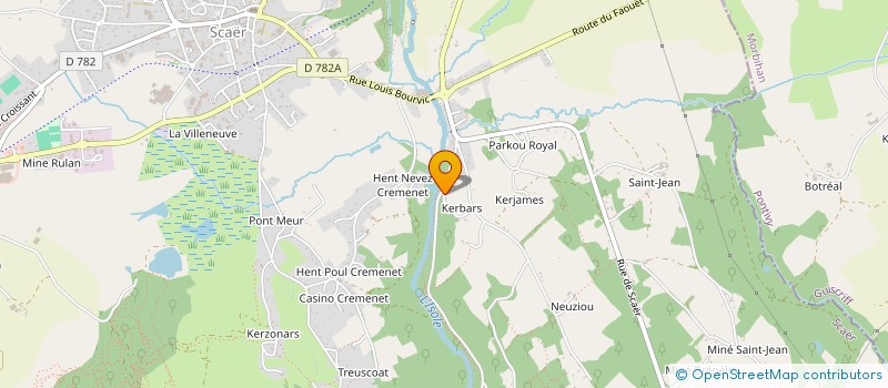 localisation de l'entreprise MADAME YOLANDE LE GALL  SCAER