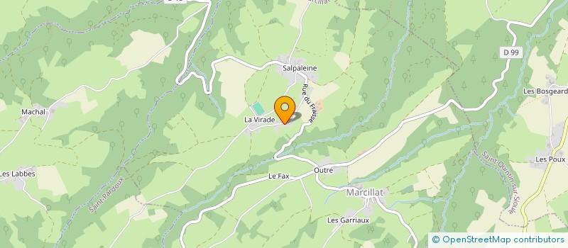 localisation de l'entreprise MADAME YOLANDE LEBLANC à MARCILLAT