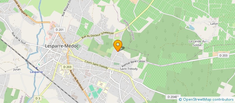 localisation de l'entreprise MADAME YOLANDE LEGRAND  LESPARRE-MEDOC