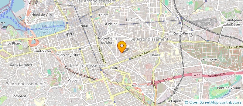 localisation de l'entreprise MADAME YOLANDE LISBONNE-FOLIE  MARSEILLE