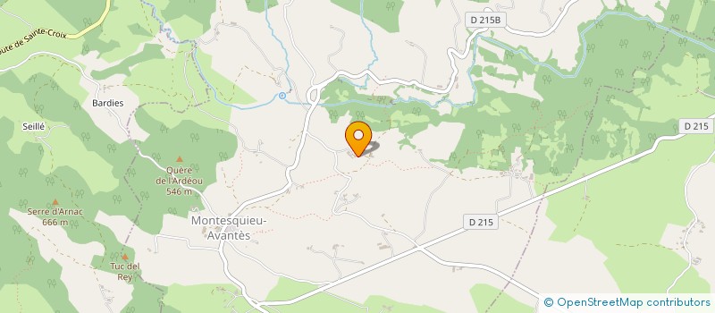 localisation de l'entreprise MADAME YOLANDE LOURDE à MONTESQUIEU-AVANTES