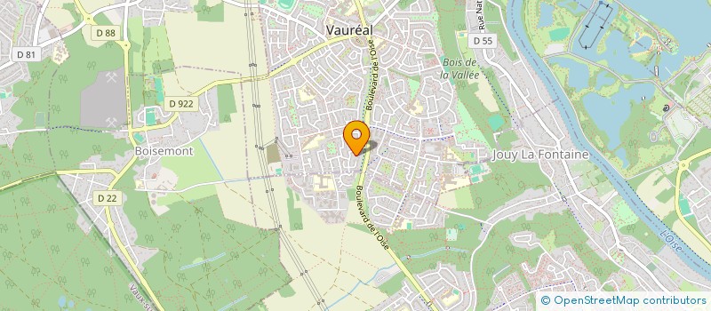 localisation de l'entreprise MADAME YOLANDE MAFFRAY  VAUREAL