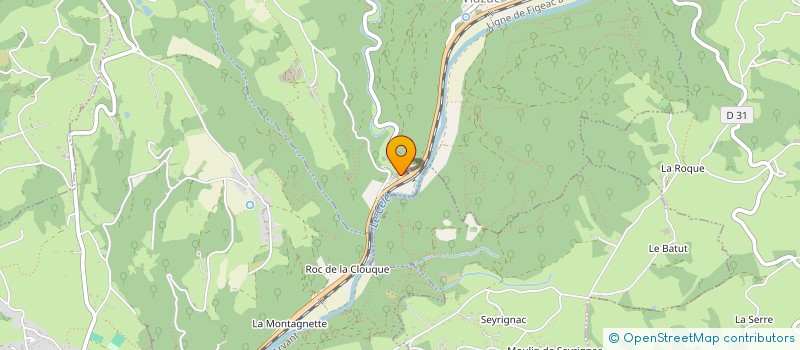 localisation de l'entreprise MADAME YOLANDE MALEZIEUX  VIAZAC