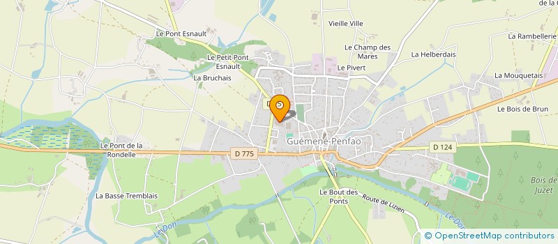 localisation de l'entreprise MADAME YOLANDE MARCHAND à GUEMENE-PENFAO