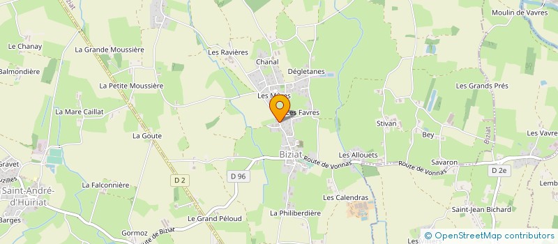 localisation de l'entreprise MADAME YOLANDE MARTIN à BIZIAT