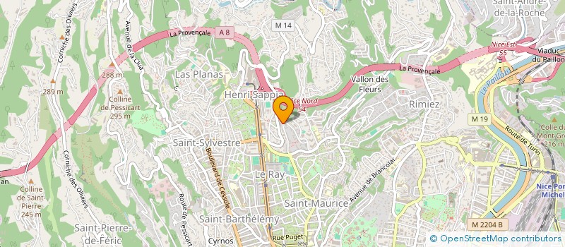 localisation de l'entreprise MADAME YOLANDE MATTERA à NICE