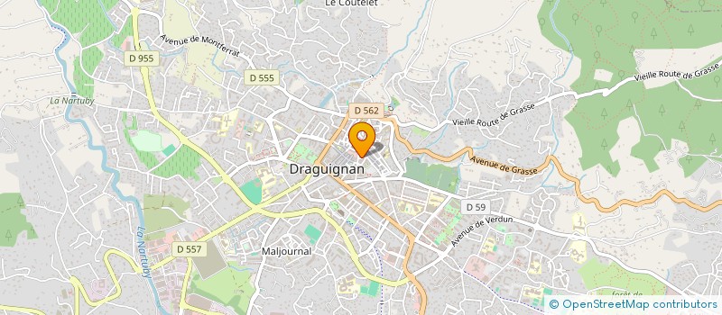 localisation de l'entreprise MADAME YOLANDE MILLOIS  DRAGUIGNAN