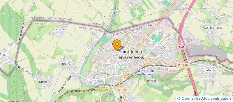 localisation de l'entreprise MADAME YOLANDE NGAMBI  SAINT-JULIEN-EN-GENEVOIS