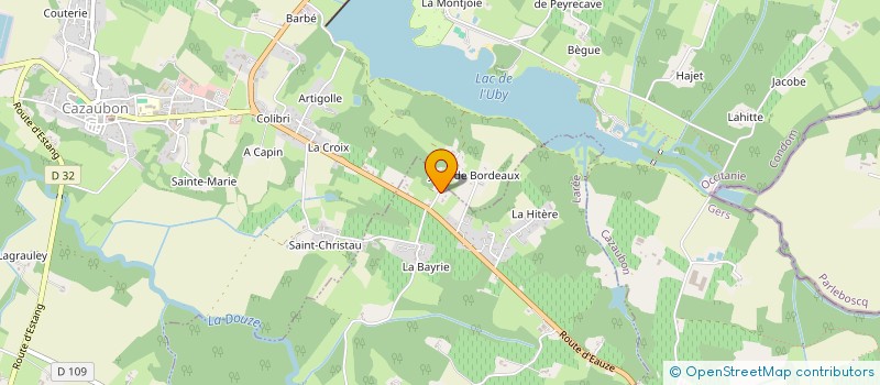 localisation de l'entreprise MADAME YOLANDE NICOLE  CAZAUBON