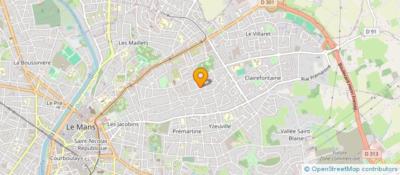 localisation de l'entreprise MADAME YOLANDE PAVY à LE MANS