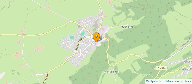 localisation de l'entreprise MADAME YOLANDE PETERMANN  DAMPRICHARD