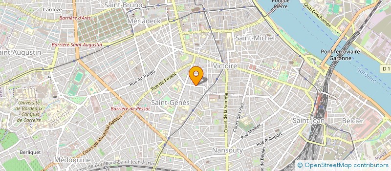 localisation de l'entreprise MADAME YOLANDE PEYREBRUNE  BORDEAUX