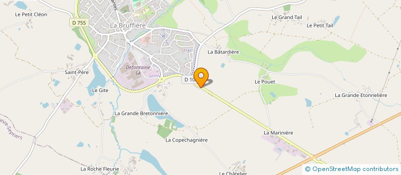 localisation de l'entreprise MADAME YOLANDE POIRIER  BRUFFIERE (LA)