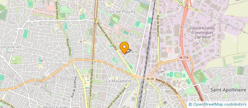 localisation de l'entreprise MADAME YOLANDE RACT-MUGNEROT à DIJON