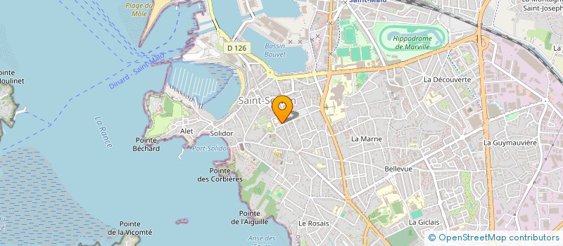 localisation de l'entreprise MADAME YOLANDE RENAULT  SAINT-MALO