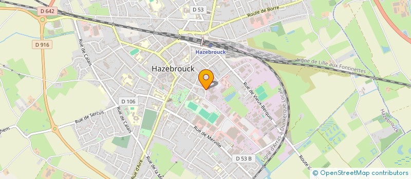 localisation de l'entreprise MADAME YOLANDE RICOUR à HAZEBROUCK