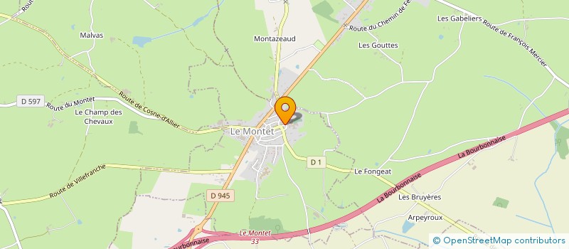 localisation de l'entreprise MADAME YOLANDE ROLLET  TRONGET