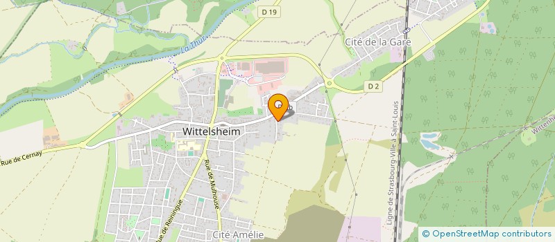 localisation de l'entreprise MADAME YOLANDE ROTHENBURGER  WITTELSHEIM