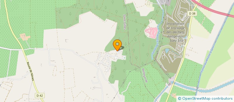 localisation de l'entreprise MADAME YOLANDE SAUNIER  ST GILLES