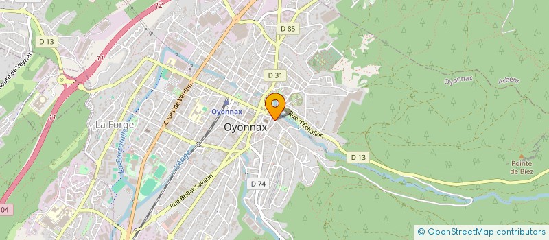 localisation de l'entreprise MADAME YOLANDE SCANZI à OYONNAX