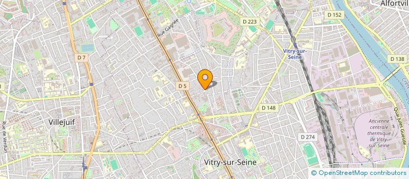 localisation de l'entreprise MADAME YOLANDE THIMONIER à VITRY-SUR-SEINE