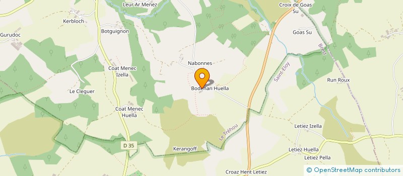 localisation de l'entreprise MADAME YOLANDE TOULLEC  LE TREHOU