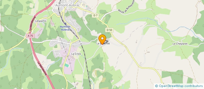 localisation de l'entreprise MADAME YOLANDE VALLES  PEYRE EN AUBRAC