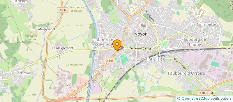 localisation de l'entreprise MADAME YOLANDE VASSENT  NOYON