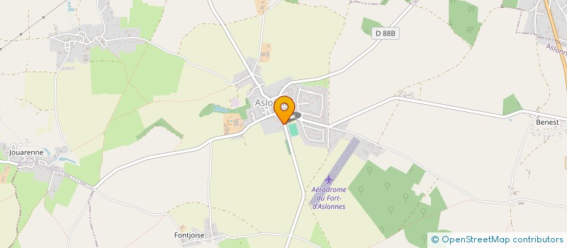 localisation de l'entreprise MADAME YOLANDE VIDAL à ASLONNES