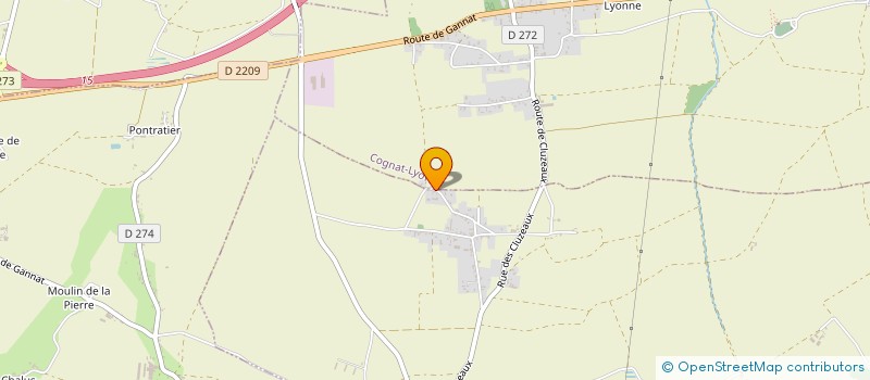 localisation de l'entreprise MADAME YOLANDE VIGNAUD  BIOZAT