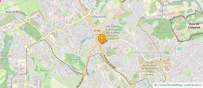 localisation de l'entreprise MADAME YOLENE BOUSQUET à MONTPELLIER
